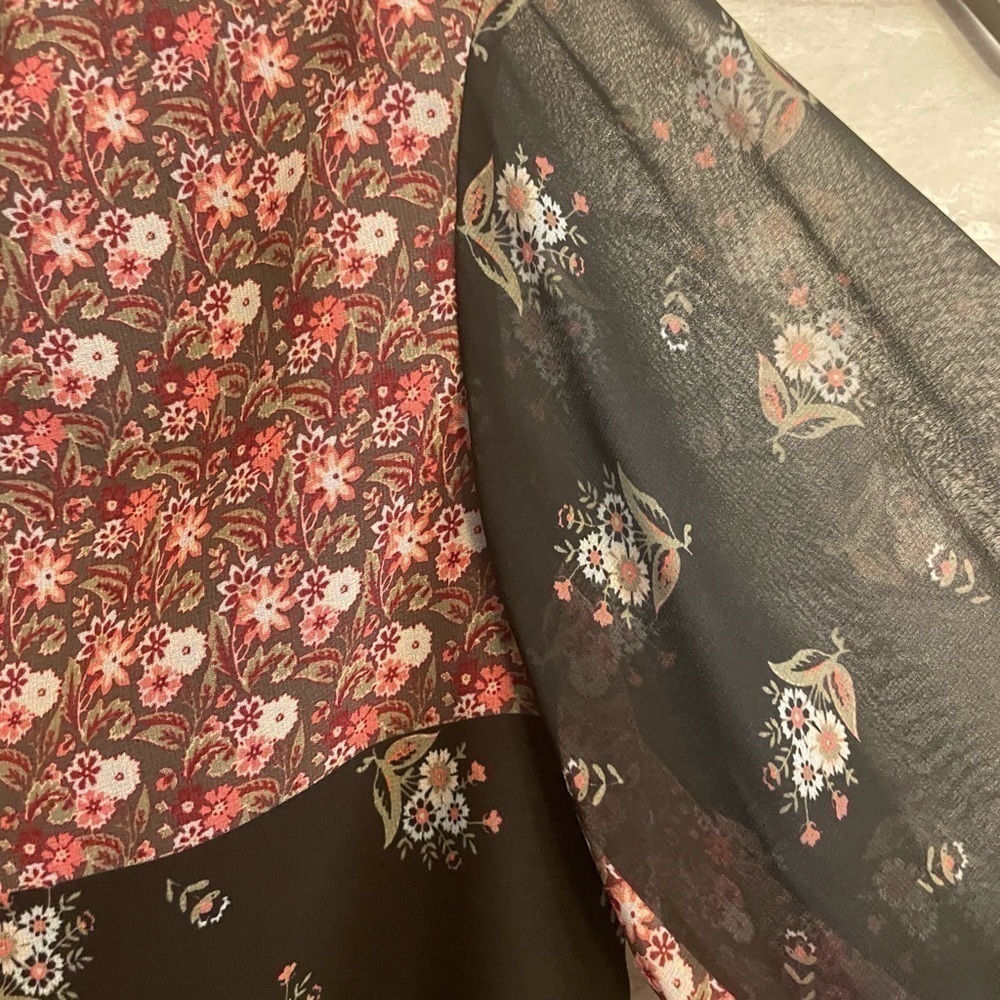 NWT Rebecca Minkoff Paisley Romantic Boho Flutter Sleeve Top Size Small - Picture 5 of 12